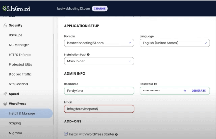 WooCommerce跨境电商独立站, 设置WordPress用户名和密码