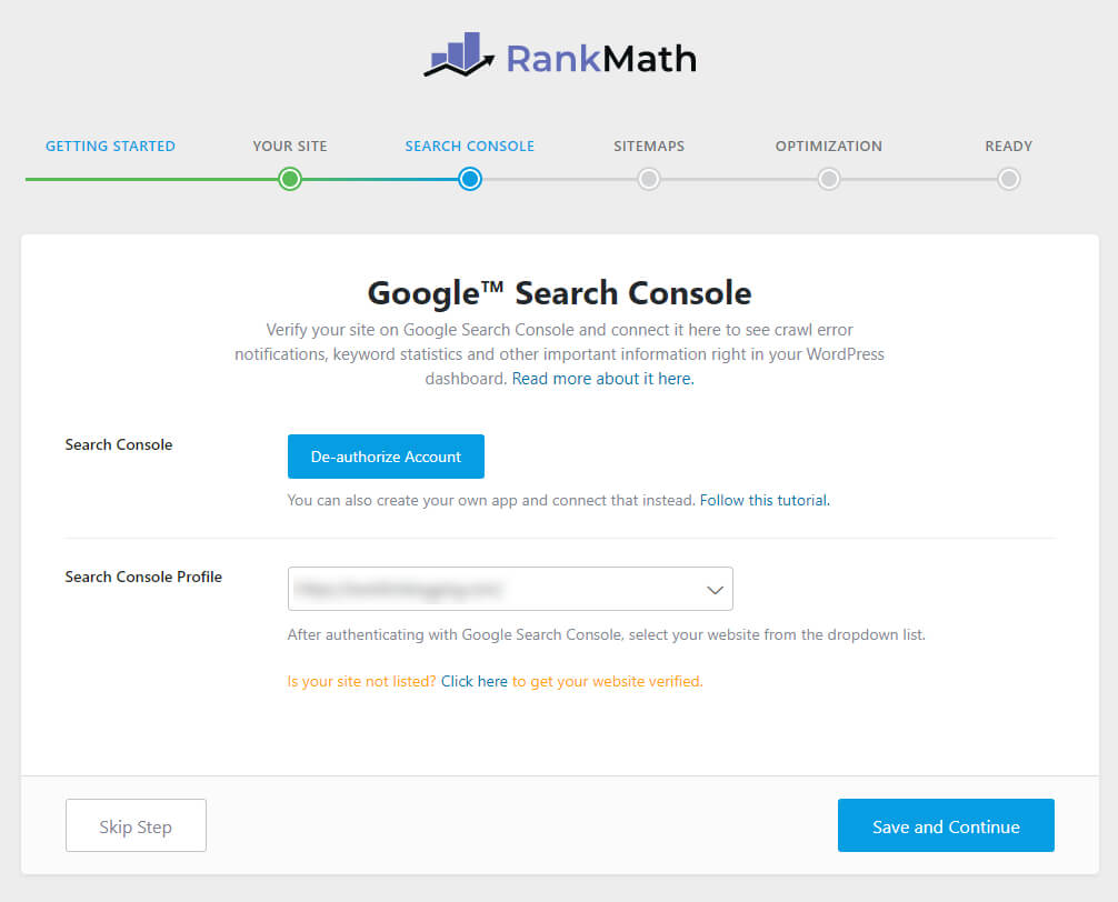 Rank Math教程, 完成所有站长工具设置