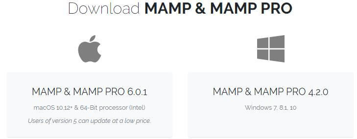 利用GitHub开发WordPress, 选择MAMP对应机型