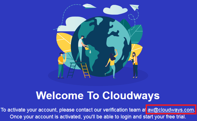 跨境电商独立站制作, Cloudways建站, 注册后给av@cloudways.com发邮件