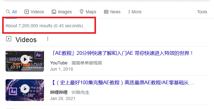 Youtube SEO, 优化Youtube视频, 关于结果